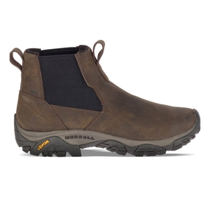 Bottes Merrell Moab Adventure Chelsea Polar Waterproof Marron Foncé Homme | Q.W.VNNJ